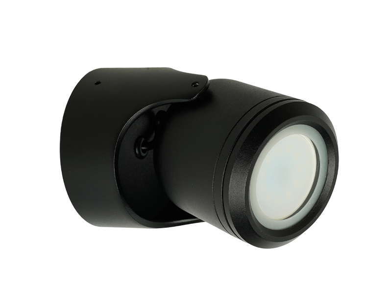 Светильник садово-парковый Feron DH1501, на стену,  GU10, 230V, черный