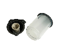 Светильник садово-парковый Feron DH1401, на стену вверх,E27 220-240V, черный