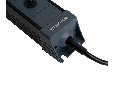 Сетевой фильтр 4-местный с/з STEKKER 3x1мм2, 3 м, 250В, 16А, серия Techno, HM22-41-03, черный