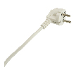Удлинитель 4-местный с/з с выключ. STEKKER HM071-41-02 3x1мм2, 2м, 250В, 16А, 1USB+2C, 2.4A, сер Home, белый
