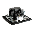 Розетка 1-местная с/з STEKKER, PST16-9016-03, 250В, 16А с USB+ type C, серия Эрна, черный