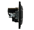 Розетка 1-местная с/з STEKKER, PST16-9016-03, 250В, 16А с USB+ type C, серия Эрна, черный