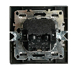 Розетка 1-местная с/з STEKKER, PST16-9016-03, 250В, 16А с USB+ type C, серия Эрна, черный