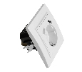 Розетка 1-местная STEKKER, PST16-9016-01, 250В, 2.1А с USB+ type C, серия Эрна, белый