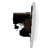 Розетка 1-местная STEKKER, PST16-9016-01, 250В, 2.1А с USB+ type C, серия Эрна, белый