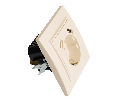 Розетка 1-местная с/з STEKKER, PST16-9016-02, 250В, 16А с USB+ type C, серия Эрна, слоновая кость
