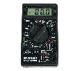MTM DT830B Мультиметр цифровой, портативный,1999 отсчетов, батарея крона, ручная регулировка, черный, TM STEKKER