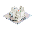 Розетка компьютерная 2-местная RJ-45 (механизм) STEKKER GLS00-7109-06 , серия Катрин, графит