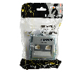 Розетка компьютерная 2-местная RJ-45 (механизм) STEKKER GLS00-7109-06 , серия Катрин, графит