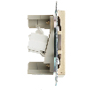 Розетка компьютерная 2-местная RJ-45 (механизм) STEKKER GLS00-7109-08, серия Катрин, золото