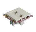 Розетка компьютерная 2-местная RJ-45 (механизм) STEKKER GLS00-7109-01 , серия Катрин, белый