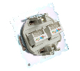 Розетка компьютерная 2-местная RJ-45 (механизм) STEKKER GLS00-7109-02, серия Катрин, шампань