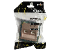 Розетка компьютерная 2-местная RJ-45 (механизм) STEKKER GLS00-7109-02, серия Катрин, шампань