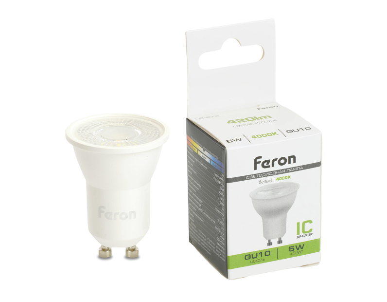Лампа светодиодная Feron LB-272 MR11 GU10 5W 175-265V 4000K