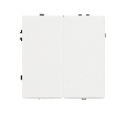 Механизм выключателя двухклавишный проходной SWT-NOBE-MKP2-SFPL-WH (230V, 10A) (Arlight, -)