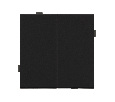 Механизм выключателя двухклавишный непроходной SWT-TENDO-MK02-SFPL-BK (230V, 10A) (Arlight, -)