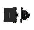 Механизм выключателя одноклавишный проходной LED SWT-NOBE-MKP1-SFPL-L-BK (230V, 10A) (Arlight, -)