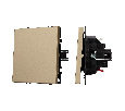 Механизм выключателя одноклавишный проходной SWT-NOBE-MKP1-SFPL-GD (230V, 10A) (Arlight, -)