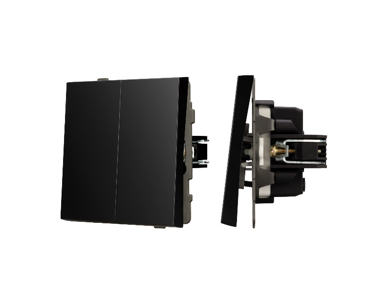 Механизм выключателя управления шторами SWT-TENDO-MKR2-PL-BK (230V, 10A) (Arlight, -)