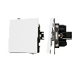 Механизм звонкового выключателя SWT-TENDO-MKR1-PL-WH (230V, 10A) (Arlight, -)