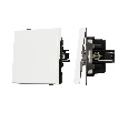 Механизм выключателя одноклавишный непроходной SWT-TENDO-MK01-PL-WH (230V, 10A) (Arlight, -)