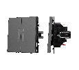 Механизм выключателя двухклавишный непроходной LED SWT-NOBE-MK02-SFPL-L-GR (230V, 10A) (Arlight, -)