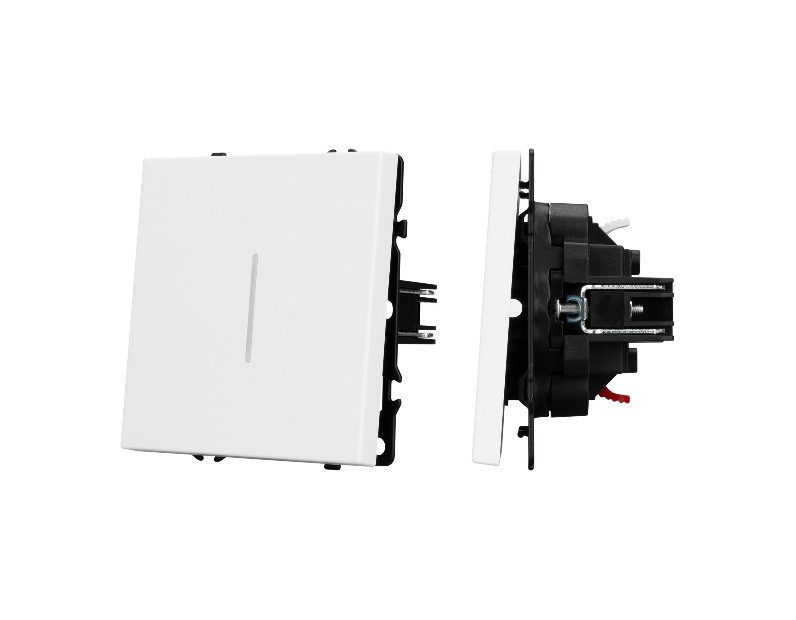 Механизм выключателя одноклавишный непроходной LED SWT-NOBE-MK01-SFPL-L-WH (230V, 10A) (Arlight, -)