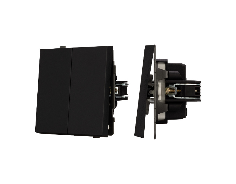 Механизм выключателя управления шторами SWT-TENDO-MKR2-SFPL-BK (230V, 10A) (Arlight, -)