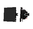 Механизм выключателя одноклавишный непроходной SWT-NOBE-MK01-SFPL-BK (230V, 10A) (Arlight, -)