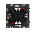 Механизм выключателя двухклавишный проходной LED SWT-NOBE-MKP2-SFPL-L-WH (230V, 10A) (Arlight, -)