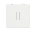 Механизм выключателя двухклавишный проходной LED SWT-NOBE-MKP2-SFPL-L-WH (230V, 10A) (Arlight, -)
