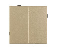 Механизм выключателя двухклавишный непроходной SWT-TENDO-MK02-SFPL-GD (230V, 10A) (Arlight, -)