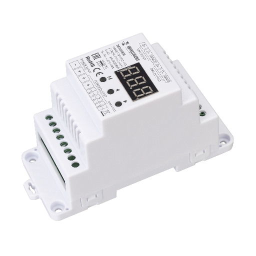 INTELLIGENT ARLIGHT Декодер SMART-DMX512-103-62-RDM-DIN (12-48V, 3x6A) (IARL, IP20 Пластик, 5 лет) 027126(1)