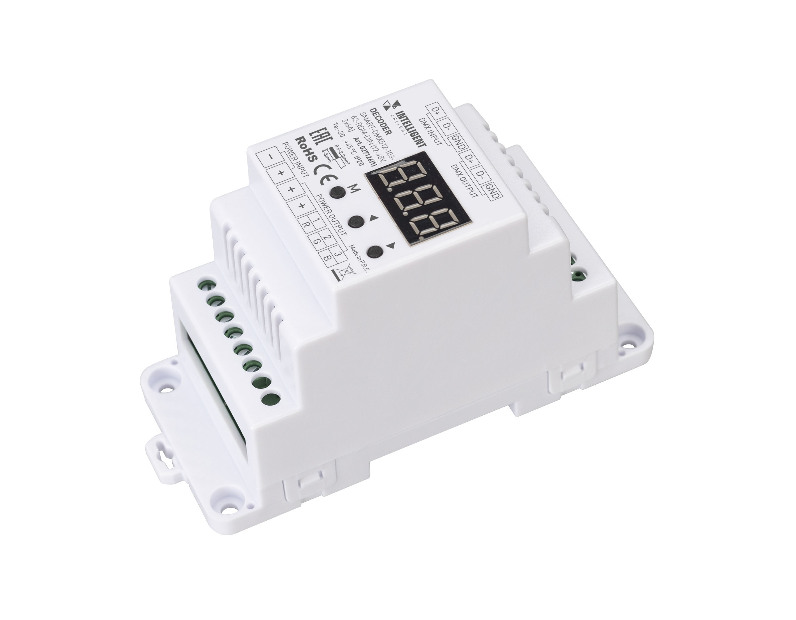 INTELLIGENT ARLIGHT Декодер SMART-DMX512-103-62-RDM-DIN (12-48V, 3x6A) (IARL, IP20 Пластик, 5 лет)