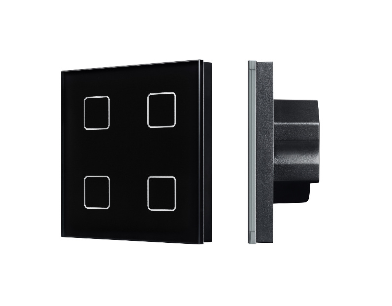 INTELLIGENT ARLIGHT Сенсорная панель DALI-301-11-IN Black (BUS/24V, Backlight) (IARL, IP20 Пластик, 5 лет)