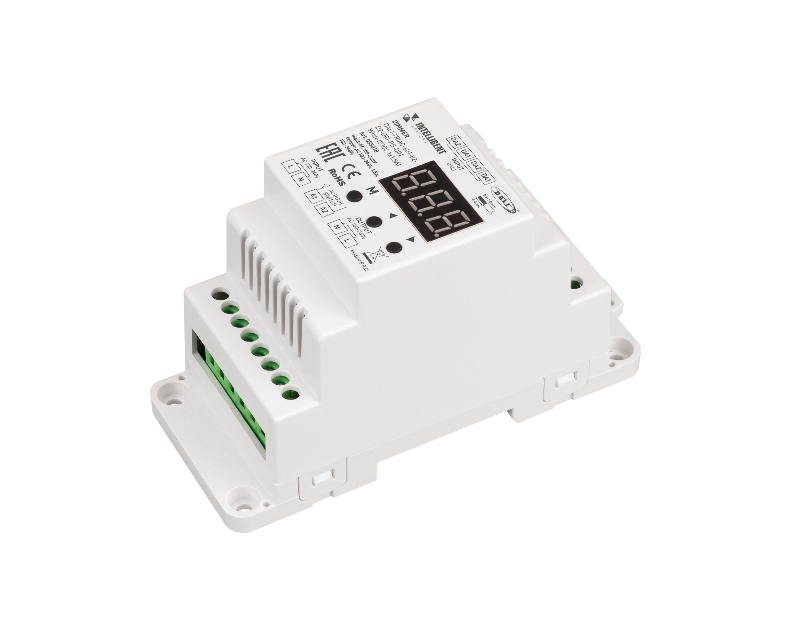 INTELLIGENT ARLIGHT Диммер DALI-TRIAC-601-82-D2-DRI-PS-DIN White (230V, 1x1.5A) (IARL, IP20 Пластик, 5 лет)
