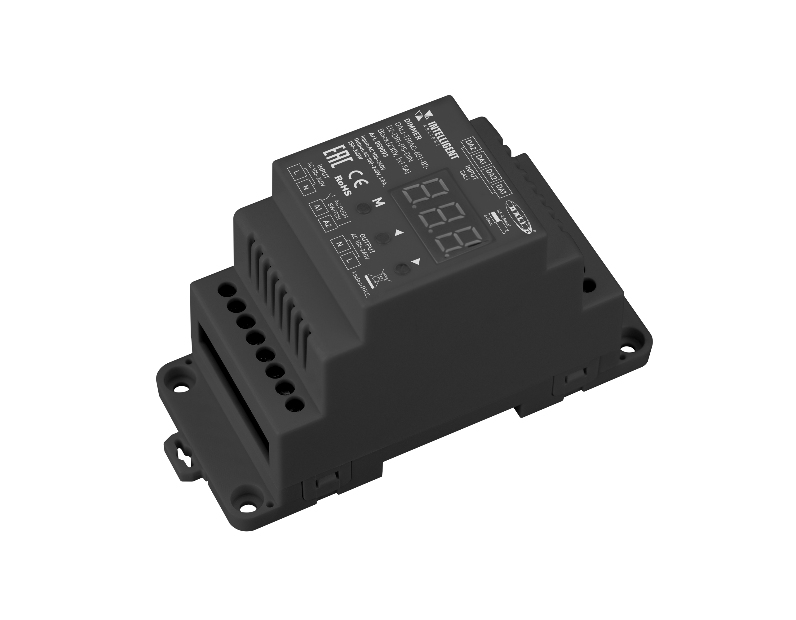 INTELLIGENT ARLIGHT Диммер DALI-TRIAC-601-82-D2-DRI-PS-DIN Black (230V, 1x1.5A) (IARL, IP20 Пластик, 5 лет)