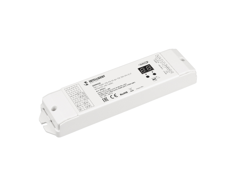 INTELLIGENT ARLIGHT Диммер DALI-PWM-105-82-1G-SH-D2-DRI-PS-SUF White (12-48V, 5x3A) (IARL, IP20 Пластик, 5 лет)