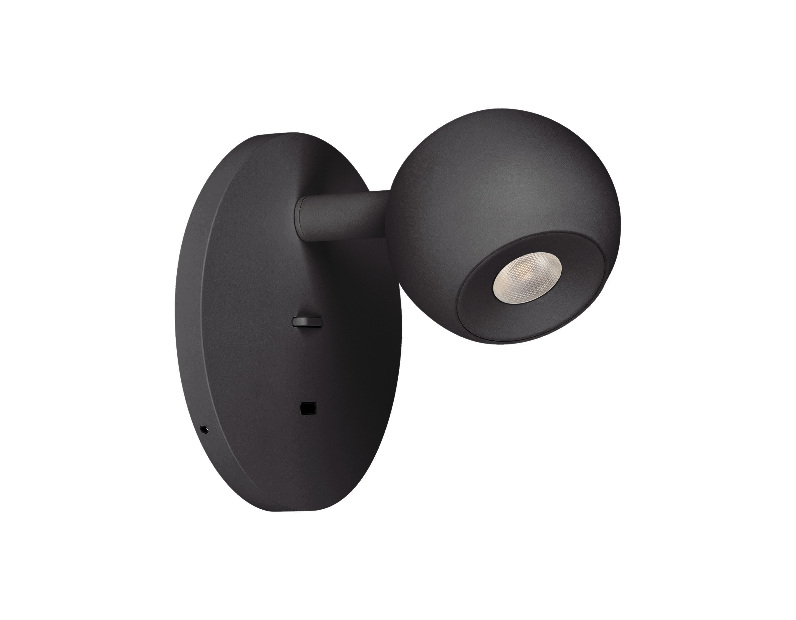 Светильник SP-OTTORI-WALL-CHARGE-6W Warm3000 (BK, 30 deg, 230V, USB-C) (Arlight, IP20 Металл, 3 года)