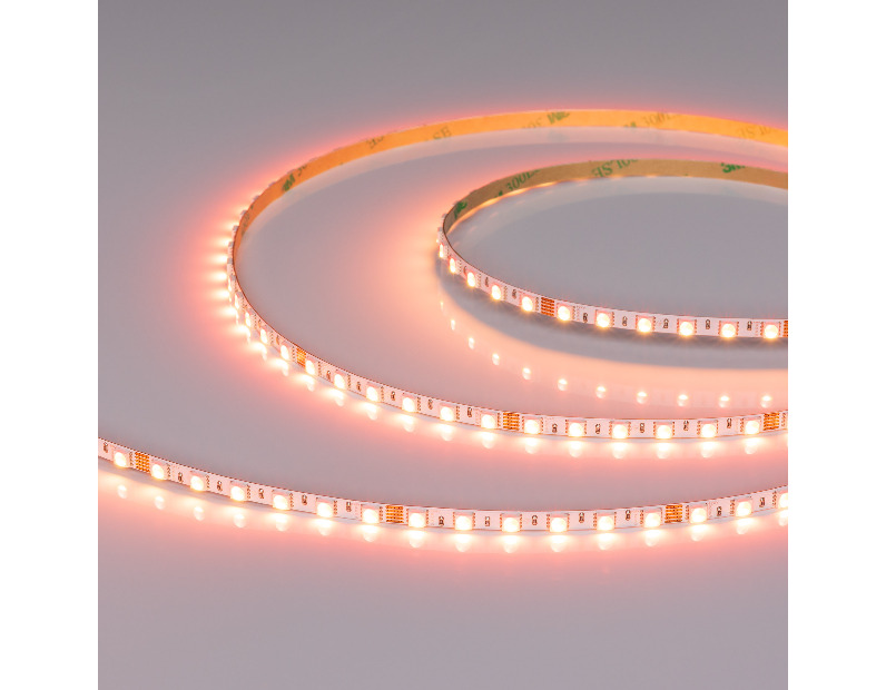 Лента RT-H96-5mm 24V RGBW-Warm-4-in-1 (10 W/m, IP20, 5m) (Arlight, узкая)