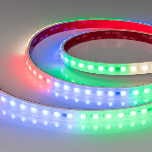 Лента герметичная DMX-PS-B70-14mm 24V RGBW-Day-PX7 (17 W/m, IP67, 5060, 5m) (Arlight, CRI>90) 056721