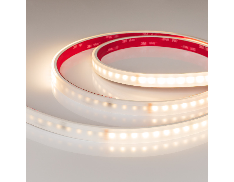 Лента герметичная DMX-PS-A96-14mm 24V Warm3000-PX12 (14 W/m, IP67, 5m) (Arlight, CRI>90)
