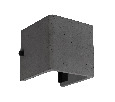 Светильник LGD-PERAN-WALL-S120x120-6W Warm3000 (BK, 0-80 deg, 230V) (Arlight, IP65 Бетон, 3 года)