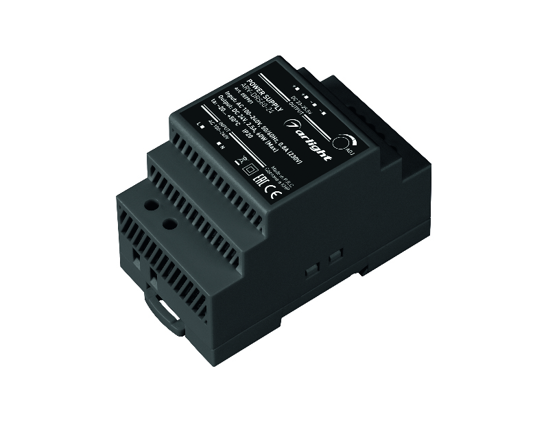 Блок питания ARV-DRS-60-24 (24V, 2.5A, 60W) (Arlight, IP20 DIN-рейка 5 лет)