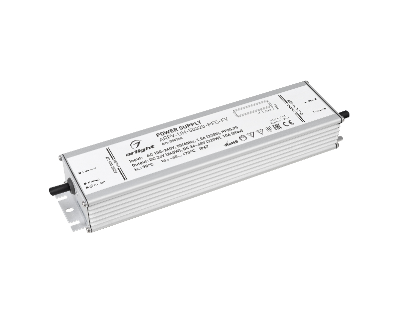 Блок питания ARPV-UH-50320-PFC-FV (24V 240W, 36-48V 320W, 10A) (Arlight, IP67 Металл, 7 лет)