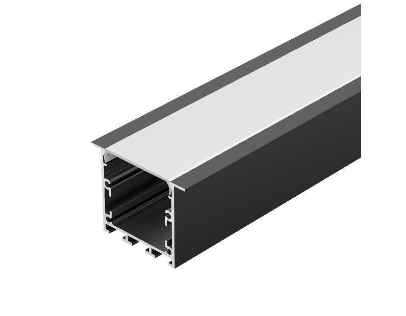 Профиль LINIA49-F-M-2000 BLACK (Arlight, Алюминий)