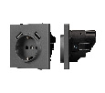 Механизм розетки с USB зарядкой SCT-NOBE-MUAA-SFPL-GR (230V, 16A) (Arlight, -)