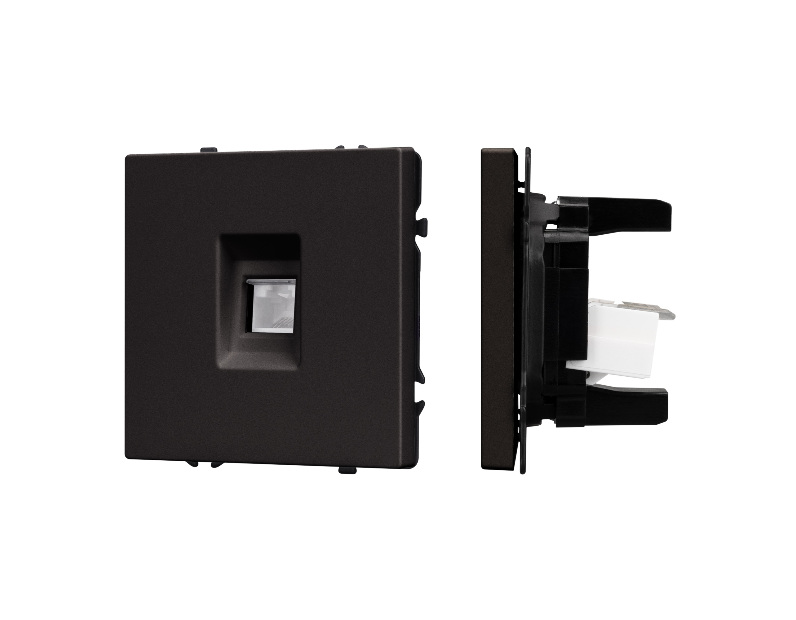 Механизм компьютерной розетки SCT-NOBE-MPC1-SFPL-BK (RJ-45, CAT6) (Arlight, -)