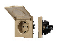 Механизм розетки влагозащищённый SCT-NOBE-MCP-SFPL-GD (230V, 16A) (Arlight, -)