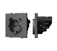 Механизм розетки с USB зарядкой SCT-NOBE-MUAC-SFPL-GR (230V, 16A) (Arlight, -)